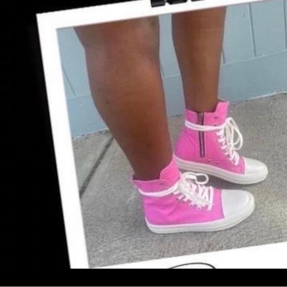 Pink Hi Top Sneakers​